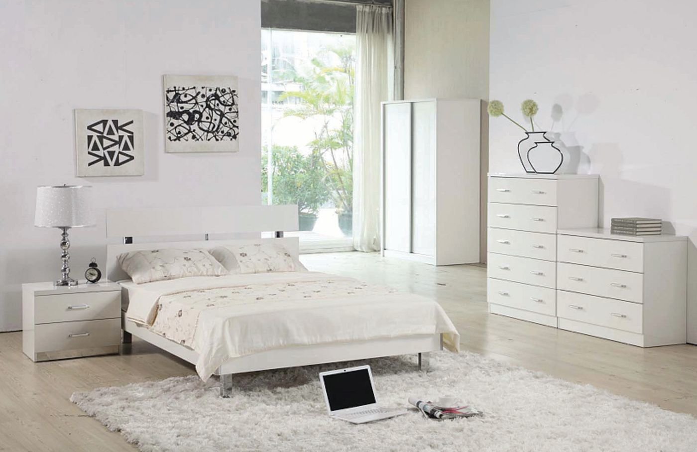 Дизайн спальни в белом стиле