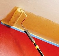 как красиво покрасить потолок