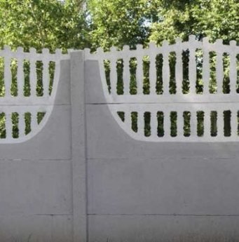 как покрасить бетонный забор