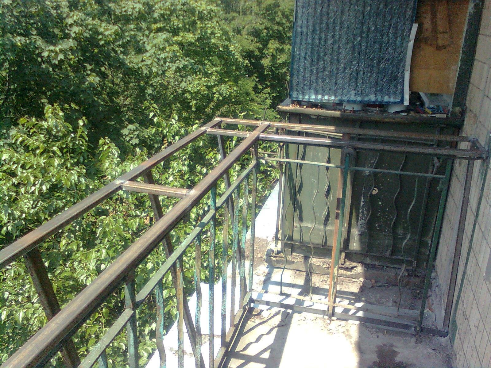 укрепление парапета балкона