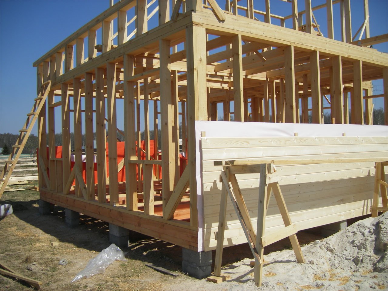 Как построить дом каркасный деревянный