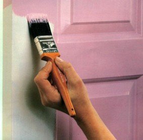 Как покрасить ламинированную дверь