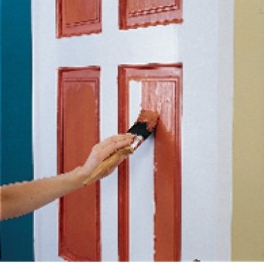 Как красиво покрасить двери